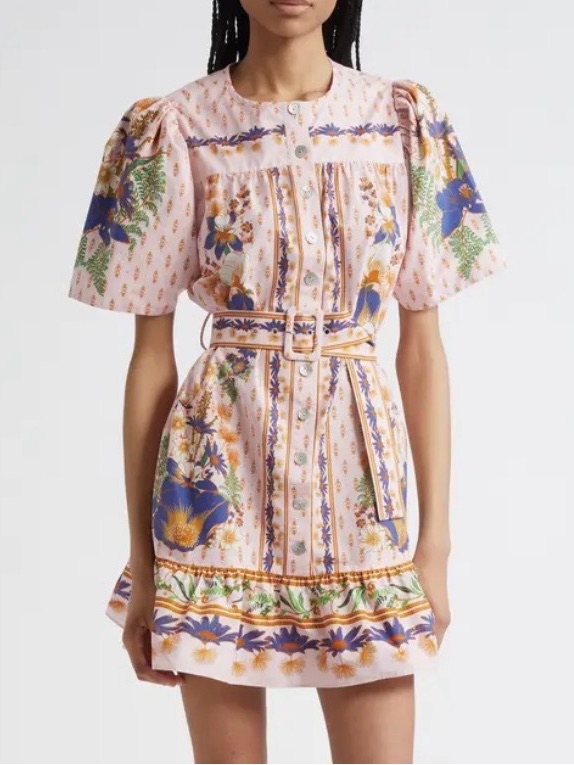 Farm Rio The Dream Garden Mini Dress Size Small Nwt